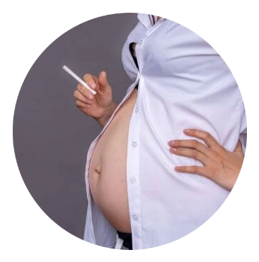 Rauchende Schwangere