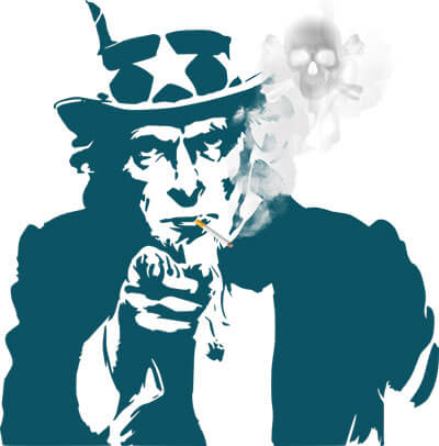 Uncle Sam smokes you!